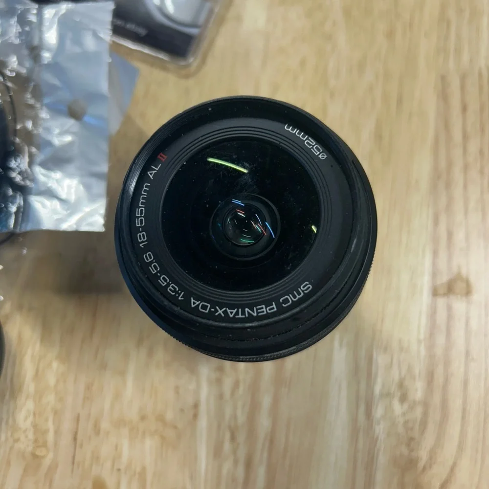 Pentax 18-55mm Black and Green Standard Zoom Lens
